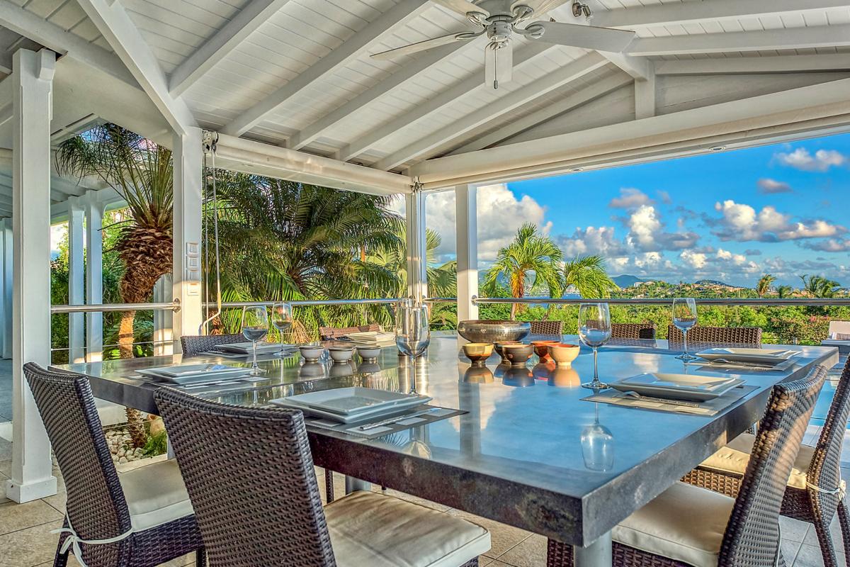 Charming Villa rental St Martin - Outdoor dining area